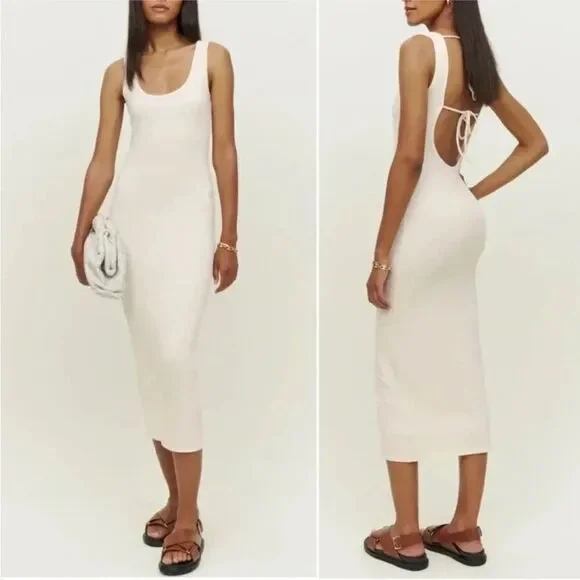 NWT REFORMATION Nero Knit Dress Size XL $148 - Picture 1 of 6